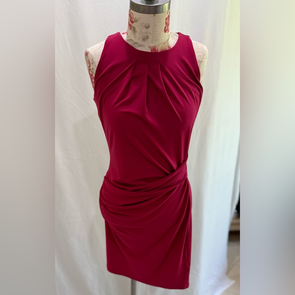 Michael Kors Strapless Fuchsia Dress